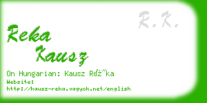 reka kausz business card